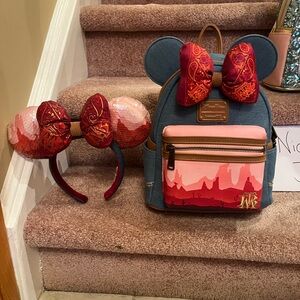 Big thunder mountain Loungefly bag with matching ears